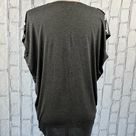 Michael Michael Kors Size:L Women Sleevless Sequins Top Charcoal NWOT - Picture 4 of 9